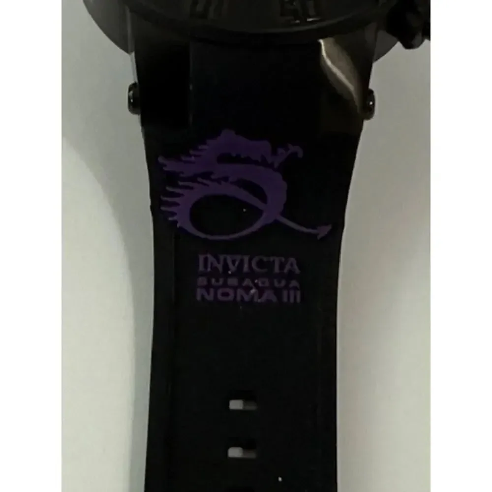 Invicta Men's Subaqua Noma III Swiss Chronograph Silicone Black Dial Watch 10190